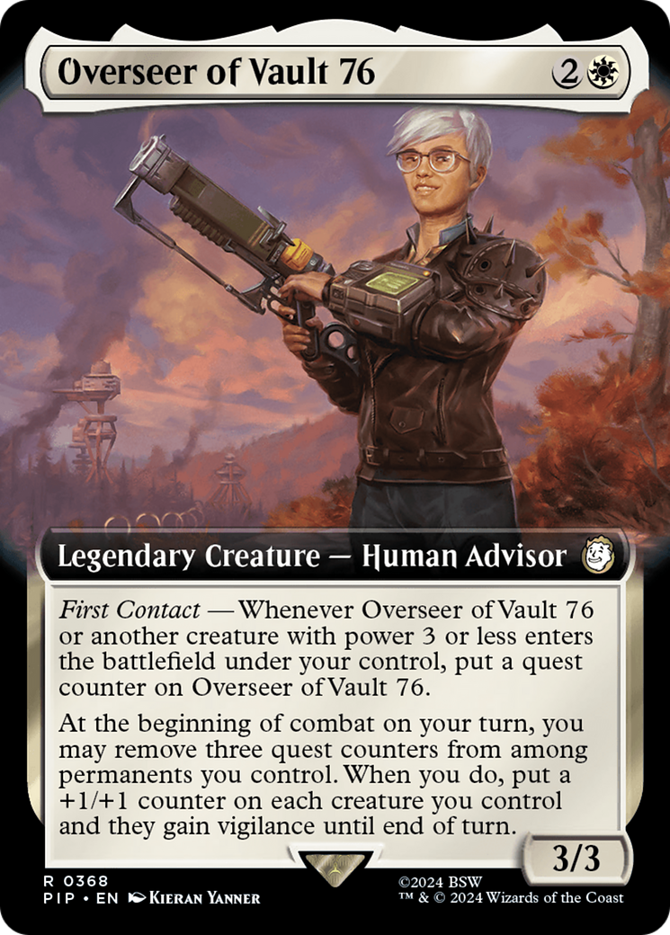 Overseer of Vault 76 (PIP-368) [Fallout] (Extended Art) Foil MTG Single Wizards of the Coast