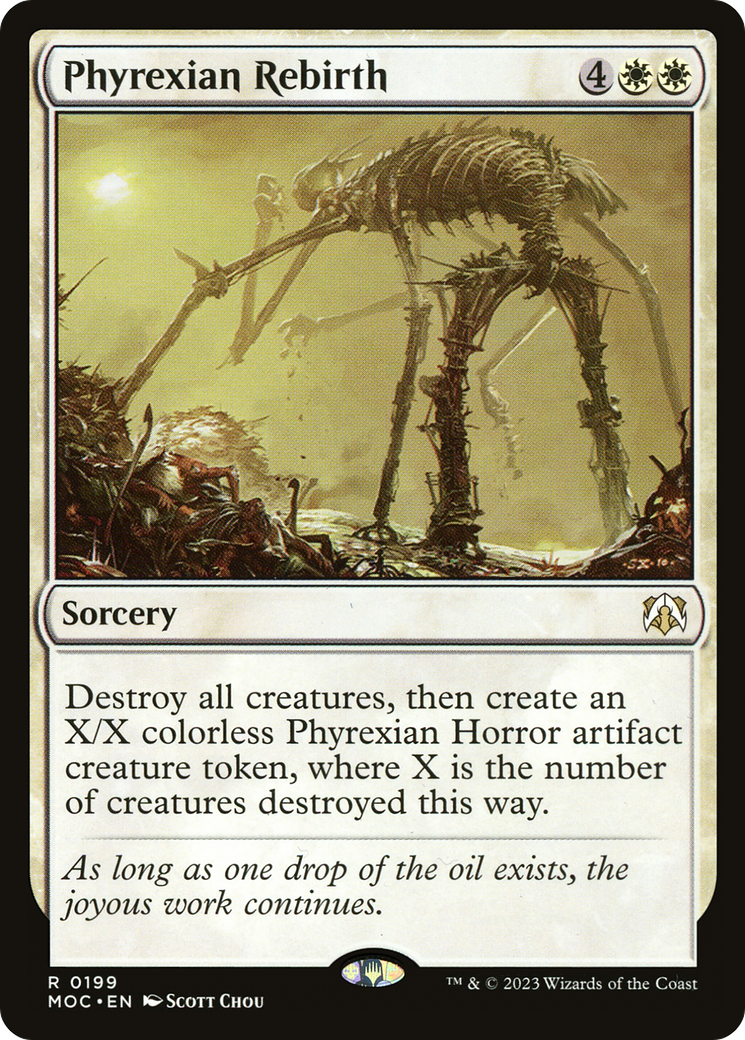 Phyrexian Rebirth (MOC-199) [March of the Machine Commander] MTG Single Wizards of the Coast