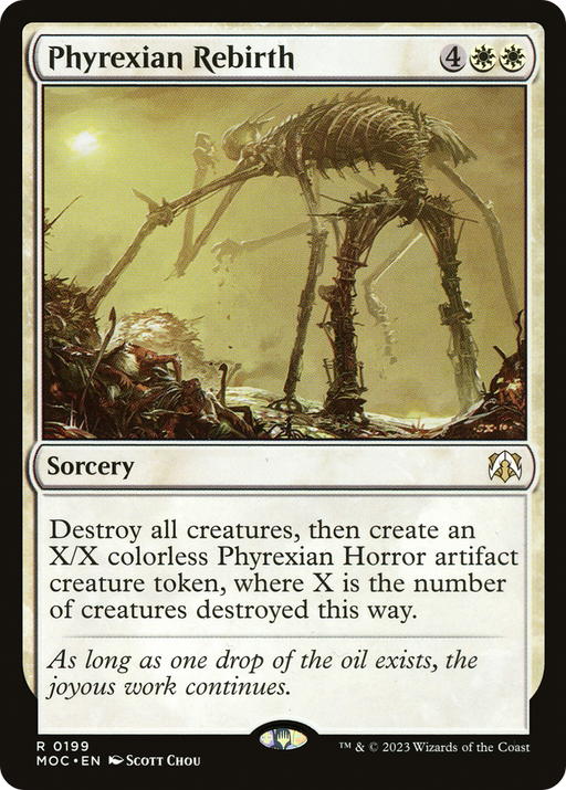 Phyrexian Rebirth (MOC-199) [March of the Machine Commander] MTG Single Wizards of the Coast