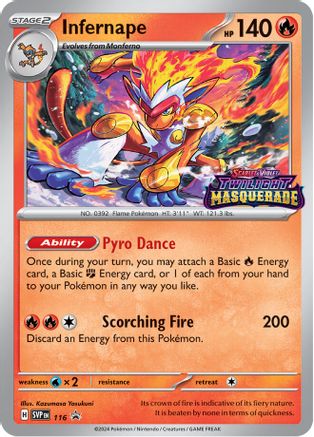 Infernape - 116 (116) Holofoil [Promos: SV Promo Cards] Pokemon Single Pokémon