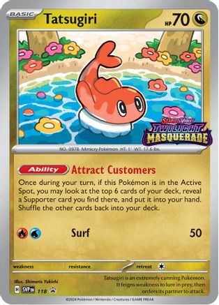 Tatsugiri - 118 (118) Holofoil [Promos: SV Promo Cards] Pokemon Single Pokémon
