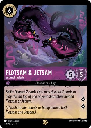 Flotsam & Jetsam - Entangling Eels (40) [Disney Lorcana Promo Cards] Cold Foil Lorcana Single Disney