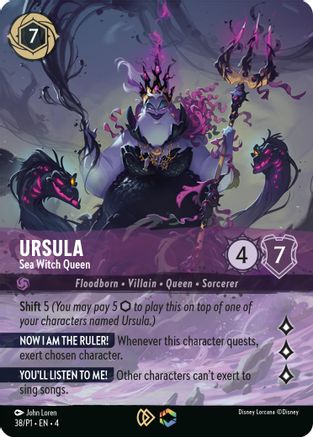 Ursula - Sea Witch Queen (Store Championship) (38) [Disney Lorcana Promo Cards] Holofoil Lorcana Single Disney