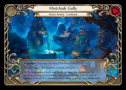 Mistcloak Gully // Inner Chi [MST000] (Part the Mistveil)  Cold Foil Flesh And Blood Single Flesh And Blood   