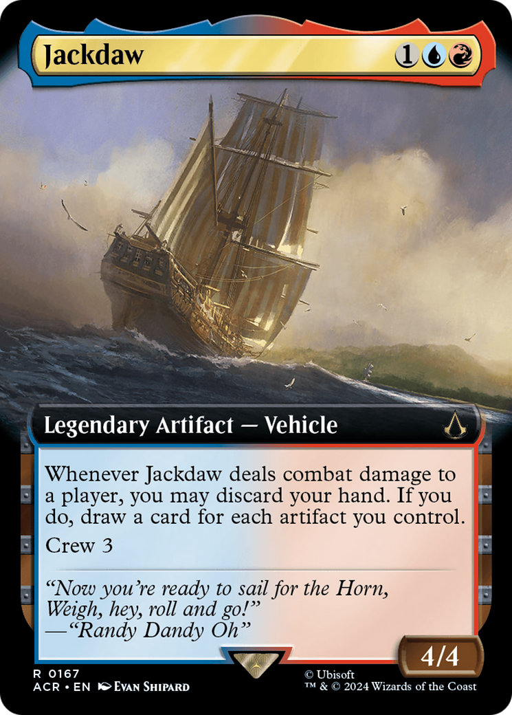 Jackdaw (ACR-167) [Assassin's Creed] (Extended Art) Foil MTG Single Wizards of the Coast