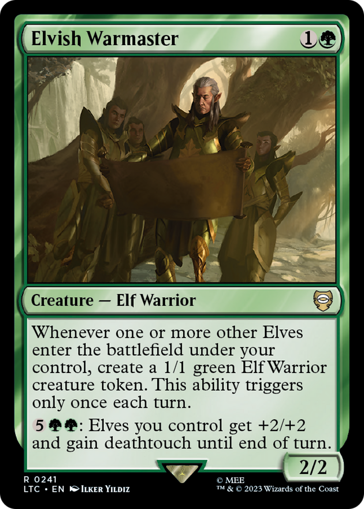 Elvish Warmaster (LTC-241) [Tales of Middle-earth Commander] MTG Single Wizards of the Coast