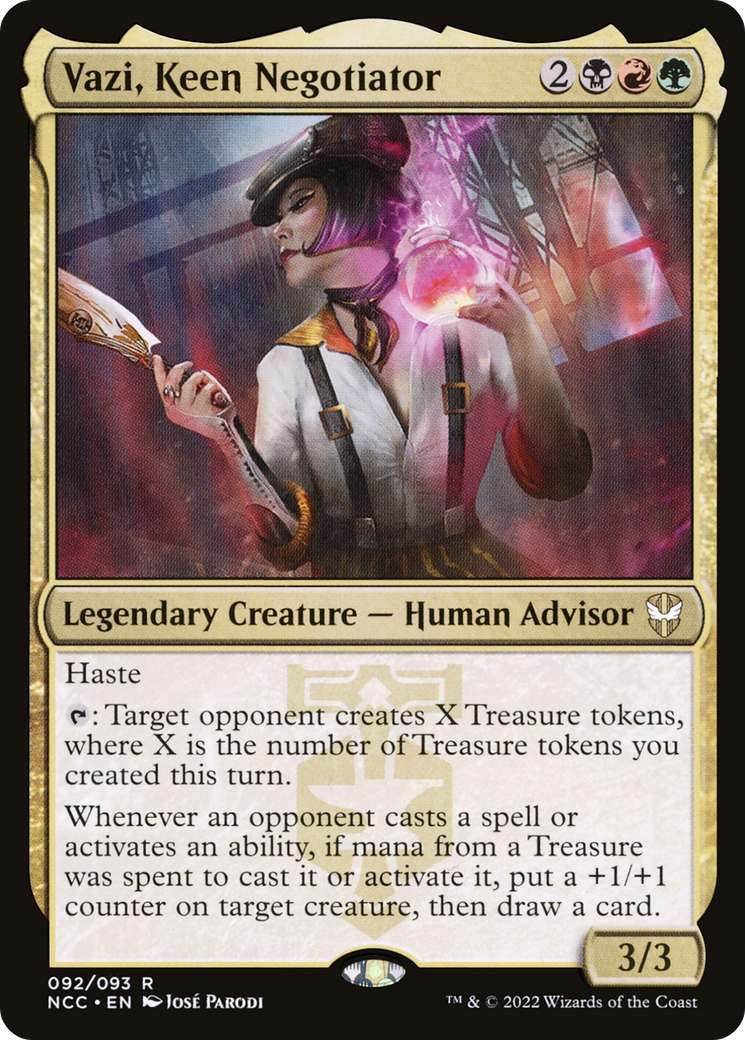 Vazi, Keen Negotiator (NCC-092) [New Capenna Commander] Foil MTG Single Wizards of the Coast