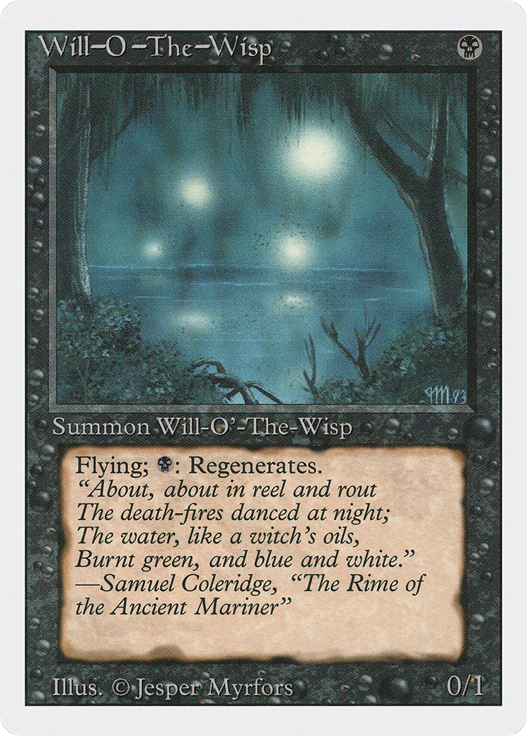 Will-o'-the-Wisp (3ED-137) [Revised Edition] MTG Single Wizards of the Coast