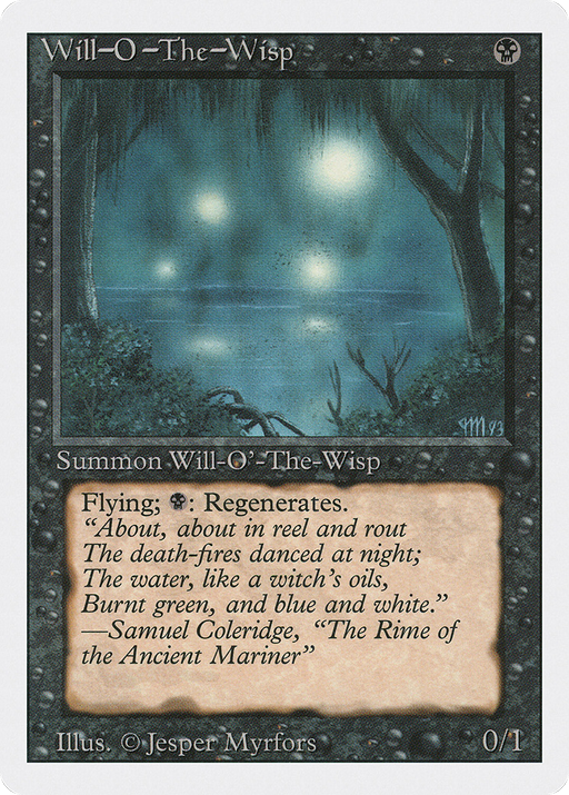 Will-o'-the-Wisp (3ED-137) [Revised Edition] MTG Single Wizards of the Coast