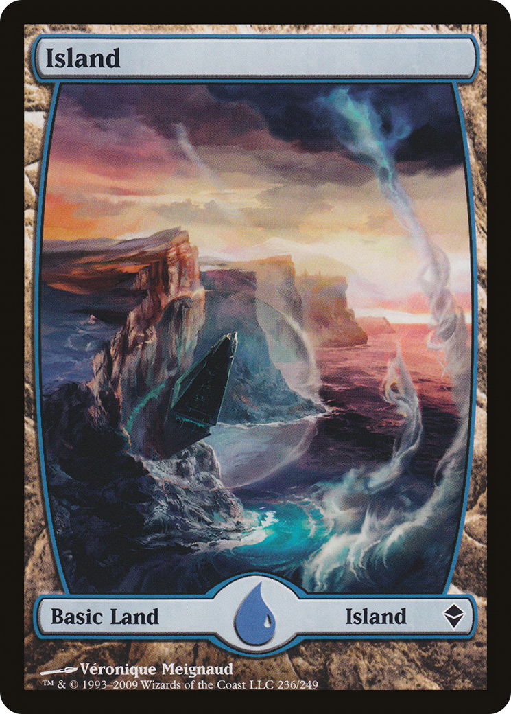 Island (236) - Full Art (ZEN-236) [Zendikar] Foil MTG Single Wizards of the Coast