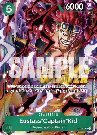 Eustass"Captain"Kid (OP-07 Pre-Release Tournament) [Winner] (P-067) [One Piece Promotion Cards] Foil One Piece Single Bandai