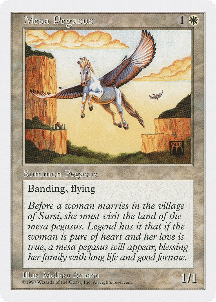 Mesa Pegasus (5ED-047) [Fifth Edition] MTG Single Wizards of the Coast