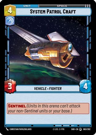 System Patrol Craft (063/262)[Shadows of the Galaxy] Star Wars: Unlimited Single Disney