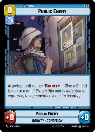 Public Enemy (068/262)[Shadows of the Galaxy] Foil Star Wars: Unlimited Single Disney