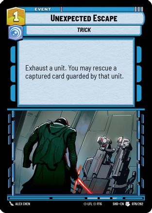 Unexpected Escape (076/262)[Shadows of the Galaxy] Foil Star Wars: Unlimited Single Disney