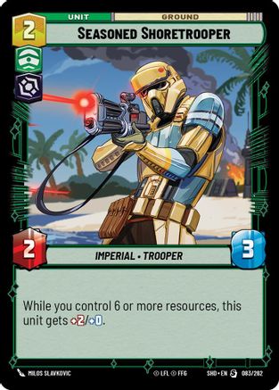Seasoned Shoretrooper (083/262)[Shadows of the Galaxy] Star Wars: Unlimited Single Disney