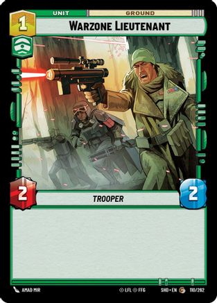 Warzone Lieutenant (110/262)[Shadows of the Galaxy] Foil Star Wars: Unlimited Single Disney