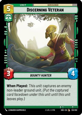 Discerning Veteran (120/262)[Shadows of the Galaxy] Star Wars: Unlimited Single Disney