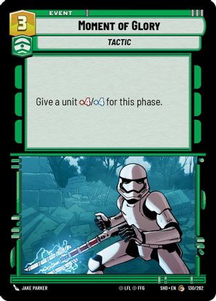 Moment of Glory (130/262)[Shadows of the Galaxy] Foil Star Wars: Unlimited Single Disney