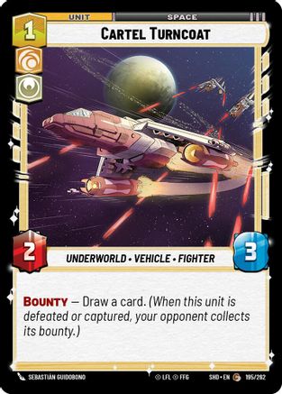 Cartel Turncoat (195/262)[Shadows of the Galaxy] Star Wars: Unlimited Single Disney