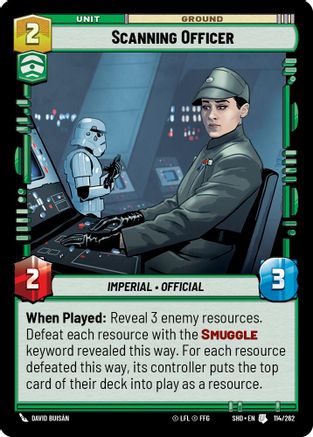 Scanning Officer (114/262)[Shadows of the Galaxy] Star Wars: Unlimited Single Disney
