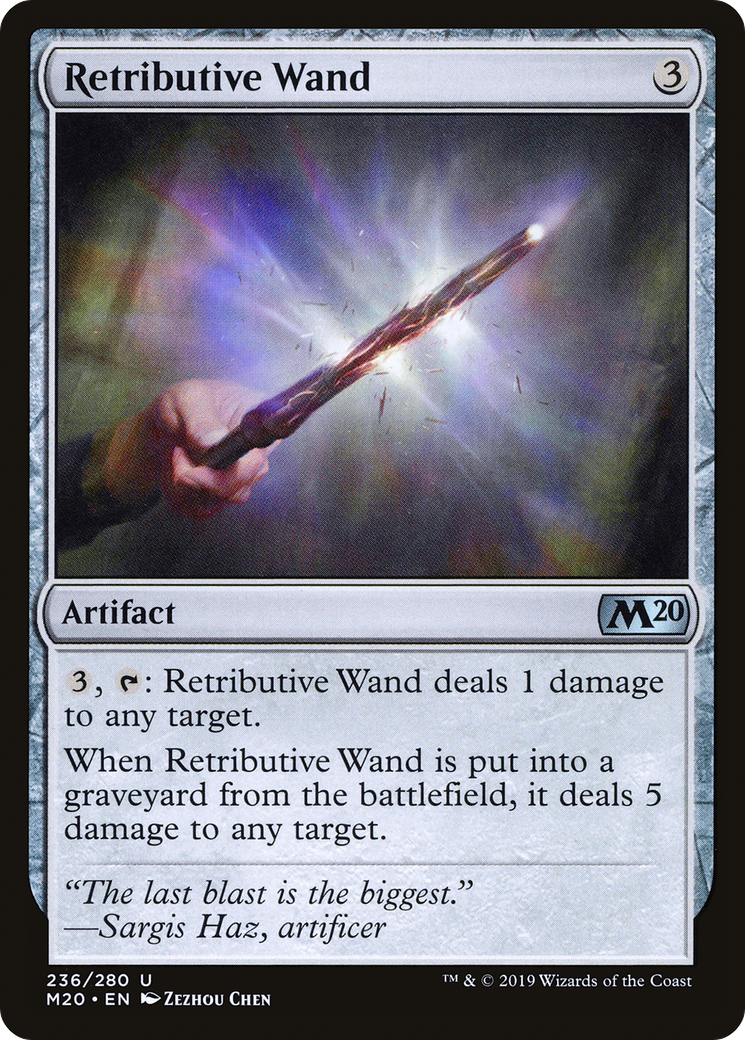 Retributive Wand (M20-236) [Core Set 2020] MTG Single Wizards of the Coast