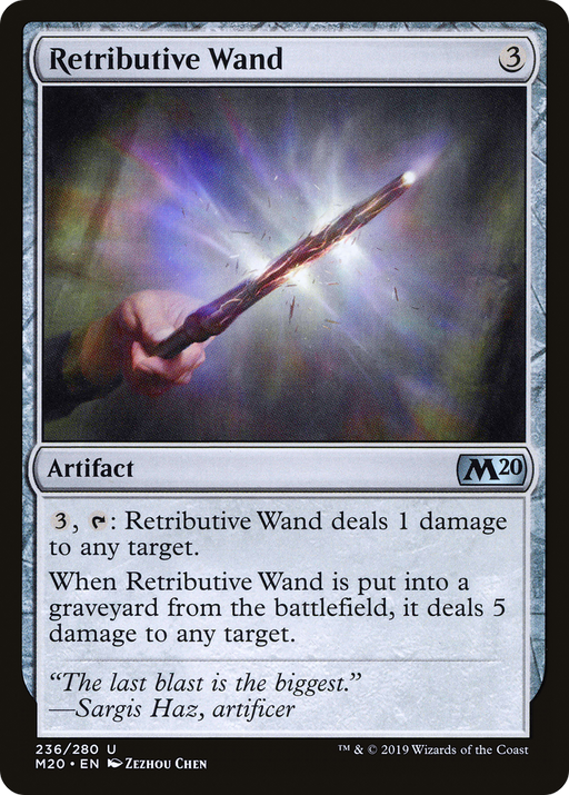 Retributive Wand (M20-236) [Core Set 2020] MTG Single Wizards of the Coast