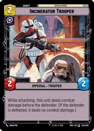 Incinerator Trooper (234/262)[Shadows of the Galaxy] Star Wars: Unlimited Single Disney