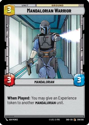 Mandalorian Warrior (258/262)[Shadows of the Galaxy] Star Wars: Unlimited Single Disney
