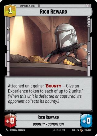 Rich Reward (261/262)[Shadows of the Galaxy] Foil Star Wars: Unlimited Single Disney