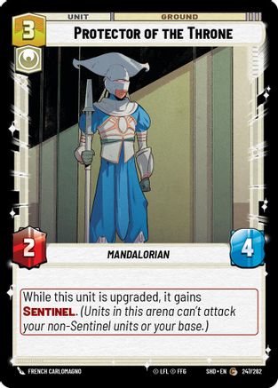 Protector of the Throne (247/262)[Shadows of the Galaxy] Star Wars: Unlimited Single Disney