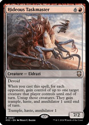 Hideous Taskmaster (M3C-057) [Modern Horizons 3 Commander] MTG Single Wizards of the Coast