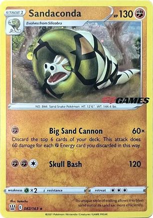 Sandaconda - 082/163 (EB Games Exclusive) Holofoil [Misc: Cards & Products] Pokemon Single Pokémon