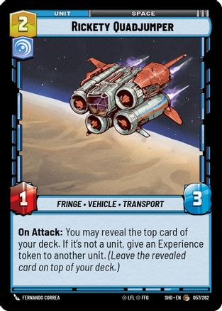 Rickety Quadjumper (057/262)[Shadows of the Galaxy] Star Wars: Unlimited Single Disney