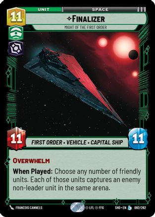 Finalizer - Might of the First Order (092/262)[Shadows of the Galaxy] Star Wars: Unlimited Single Disney