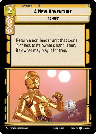 A New Adventure (207/262)[Shadows of the Galaxy] Foil Star Wars: Unlimited Single Disney