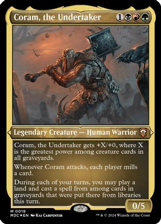 Coram, the Undertaker (Foil Etched) (M3C-019) [Modern Horizons 3 Commander] Foil MTG Single Wizards of the Coast