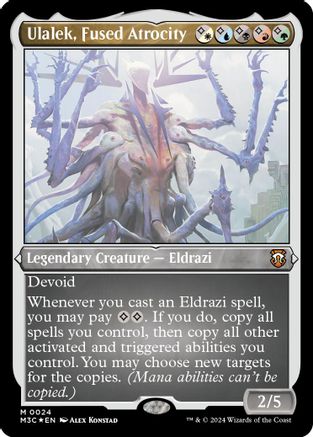 Ulalek, Fused Atrocity (Foil Etched) (M3C-024) [Modern Horizons 3 Commander] Foil MTG Single Wizards of the Coast