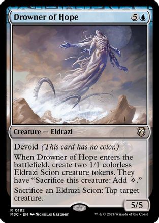 Drowner of Hope (Ripple Foil) (M3C-182) [Modern Horizons 3 Commander] Foil MTG Single Wizards of the Coast