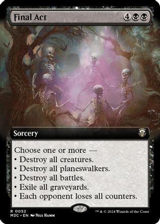 Final Act (Ripple Foil) (M3C-052) [Modern Horizons 3 Commander] Foil MTG Single Wizards of the Coast