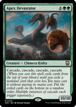 Apex Devastator (Ripple Foil) (M3C-220) [Modern Horizons 3 Commander] Foil MTG Single Wizards of the Coast