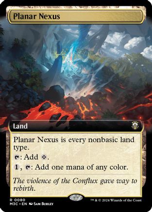 Planar Nexus (Ripple Foil) (M3C-080) [Modern Horizons 3 Commander] Foil MTG Single Wizards of the Coast