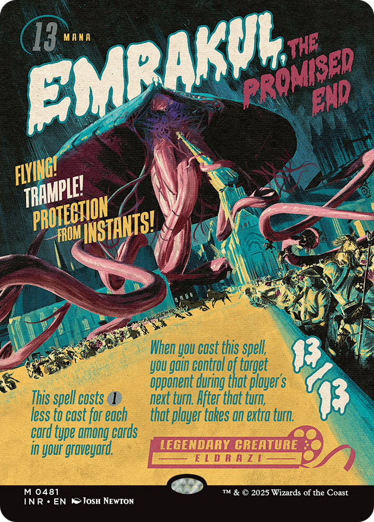 Emrakul, the Promised End (INR-481) [Innistrad Remastered] (Showcase) (Borderless) MTG Single Wizards of the Coast