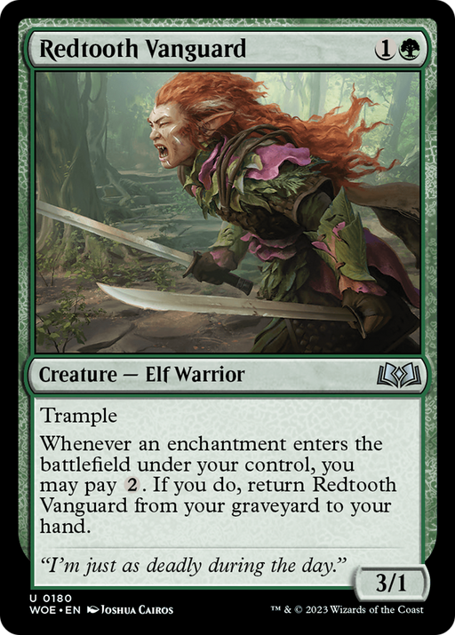Redtooth Vanguard (WOE-180) [Wilds of Eldraine] Foil MTG Single Wizards of the Coast