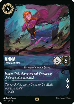 Anna - Ensnared Sister (1/31) [Illumineers Quest Deep Trouble] Lorcana Single Disney