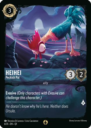HeiHei - Peckish Pal (6/31) [Illumineers Quest Deep Trouble] Lorcana Single Disney