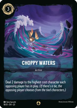 Choppy Waters (18/31) [Illumineers Quest Deep Trouble] Lorcana Single Disney