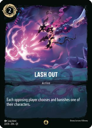 Lash Out (22/31) [Illumineers Quest Deep Trouble] Lorcana Single Disney