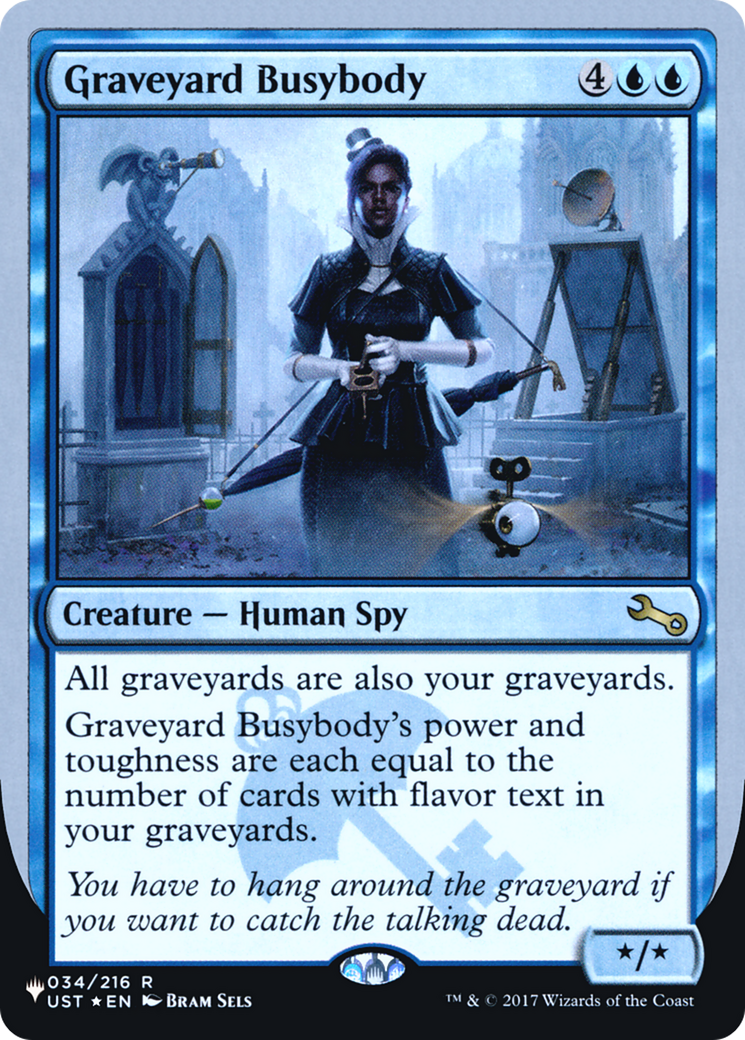 Graveyard Busybody (LIST-034/216) [Mystery Booster] The List (Unfinity Foil Edition) Foil MTG Single Wizards of the Coast