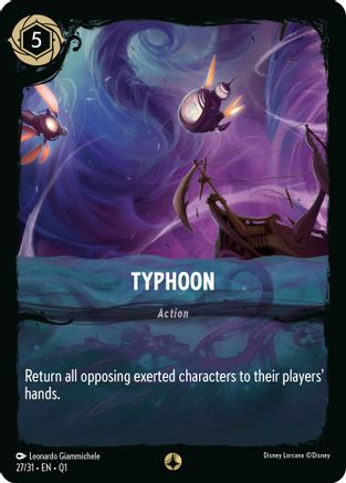 Typhoon (27/31) [Illumineers Quest Deep Trouble] Lorcana Single Disney